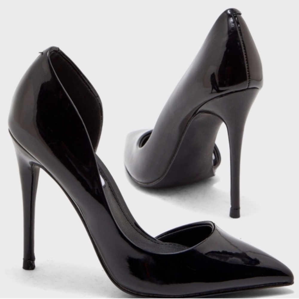 Steve Madden Drea Black Pointed Toe Heels